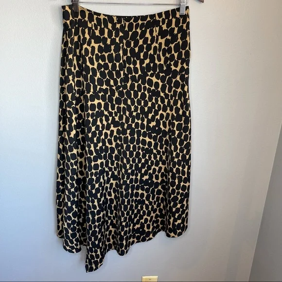 Who What Wear Animal Dot Print Asymmetrical Midi Skirt, Size 8 - Picture 15 of 15
